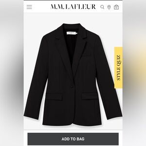 MM Lafleur Yiyan Blazer in Wool Twill